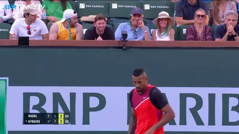 KYRGIOS E IL SIPARIETTO CON BEN STILLER 9