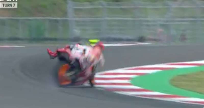 la caduta di marc marquez 1