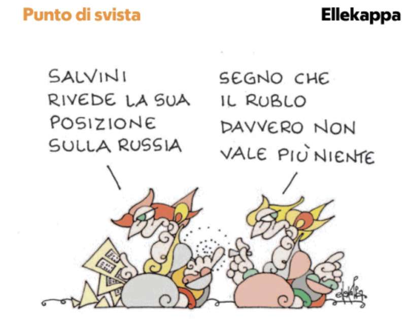 LA CONVERSIONE DI SALVINI SU PUTIN BY ELLEKAPPA