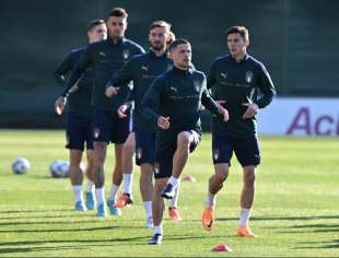 la nazionale in allenamento 1