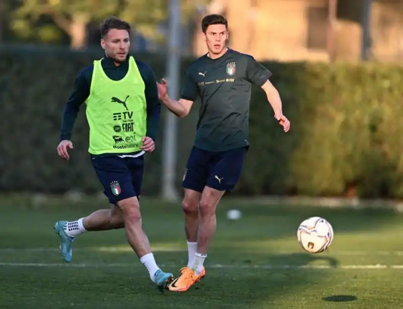 la nazionale in allenamento 2