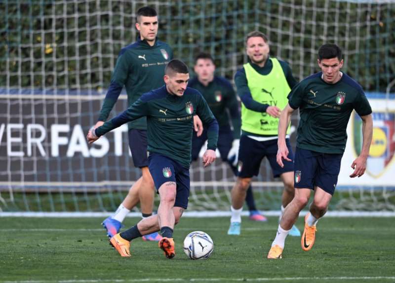 la nazionale in allenamento 3