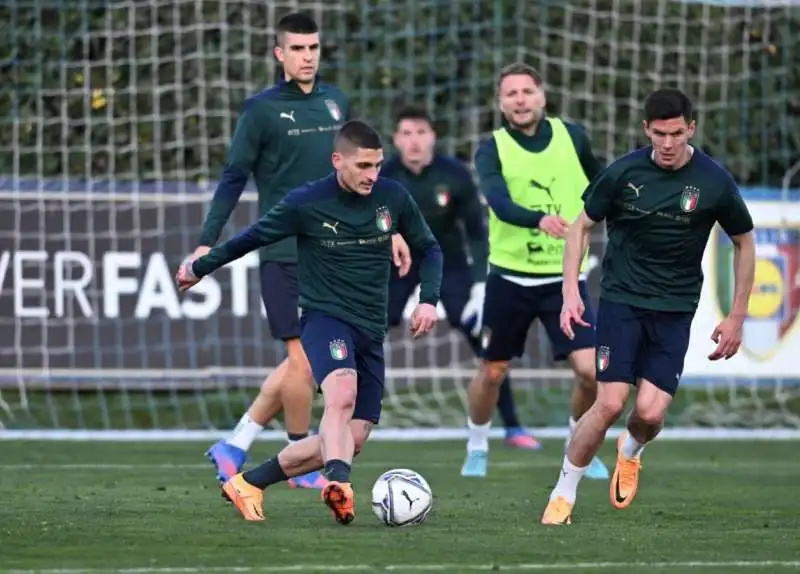 la nazionale in allenamento 3