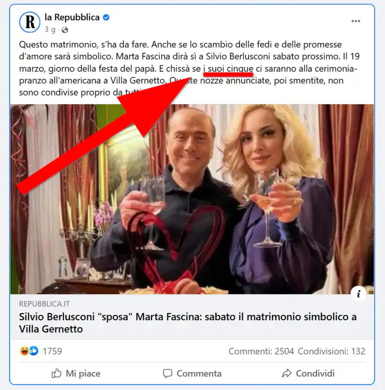 La Repubblica - I cinque papa' di Berlusconi