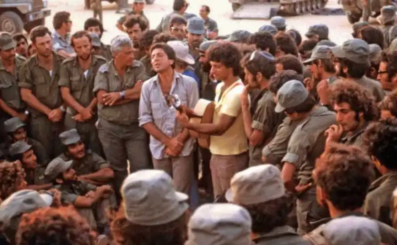 leonard cohen con le truppe israeliane