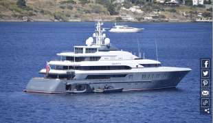 Lo yacht dell'uomo d'affari russo Oleg Deripaska