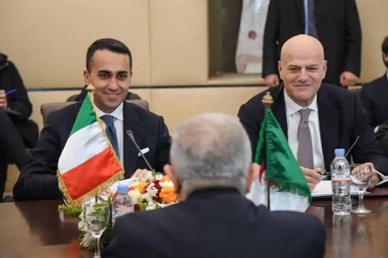 luigi di maio claudio descalzi in algeria