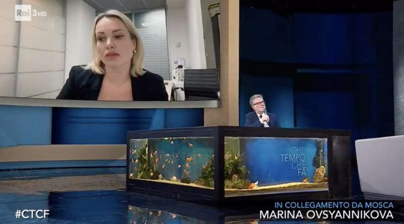 marina ovsyannikova ospite di che tempo che fa