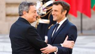 MARIO DRAGHI EMMANUEL MACRON