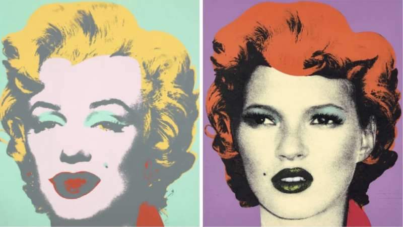 marylin monroe di warhol e kate moss di banksy