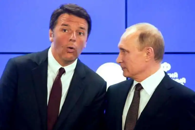 MATTEO RENZI E VLADIMIR PUTIN