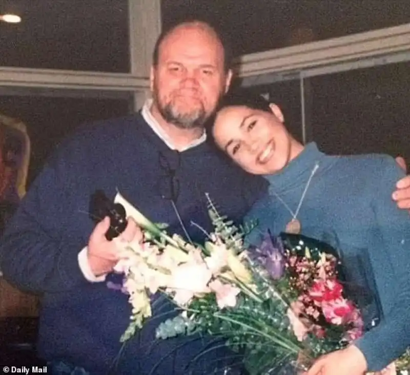 Meghan Markle con il padre Thomas