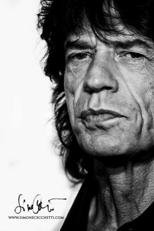 mick jagger fotografato da simone cecchetti