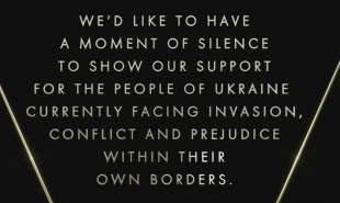 minuto di silenzio per l ucraina agli oscar