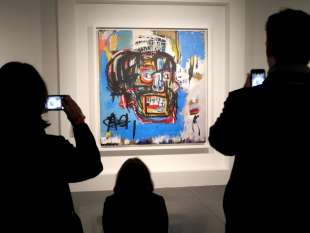 'opera blu senza titolo di Jean-Michel Basquiat