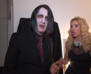 paolo calabresi-marilyn manson con valeria marini