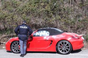 Porsche vandalizzata