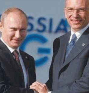 PUTIN CON ENRICO LETTA