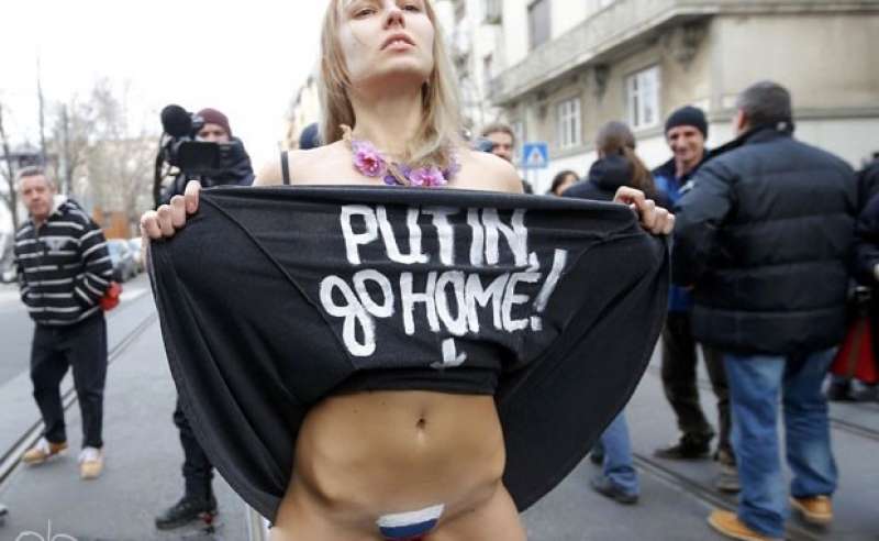 putin go home femen