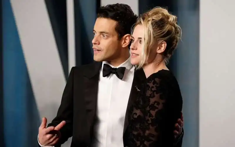 rami malek and kristen stewart l