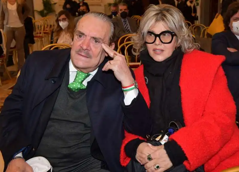 rino barillari con la moglie antonella mastrosanti  foto di bacco