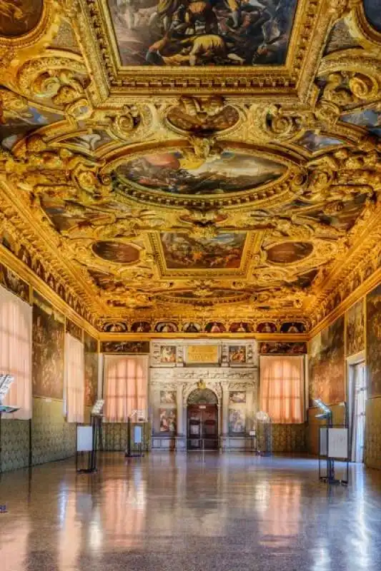 sala dello scrutinio a palazzo ducale   venezia 