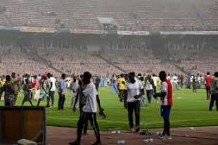 scontri allo stadio durante nigeria ghana