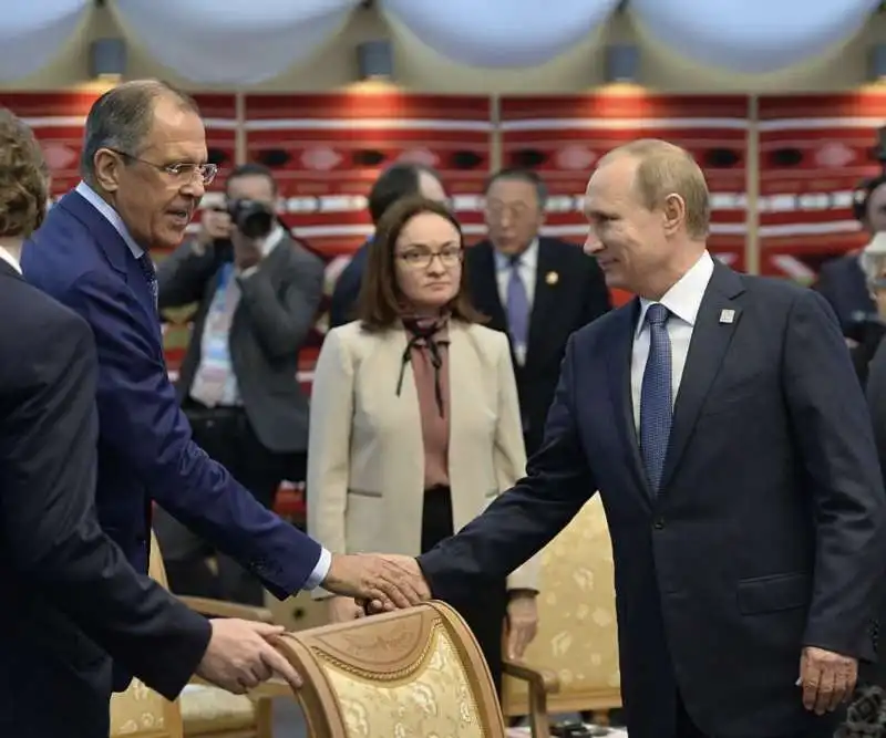 sergei lavrov elvira nabiullina vladimir putin  