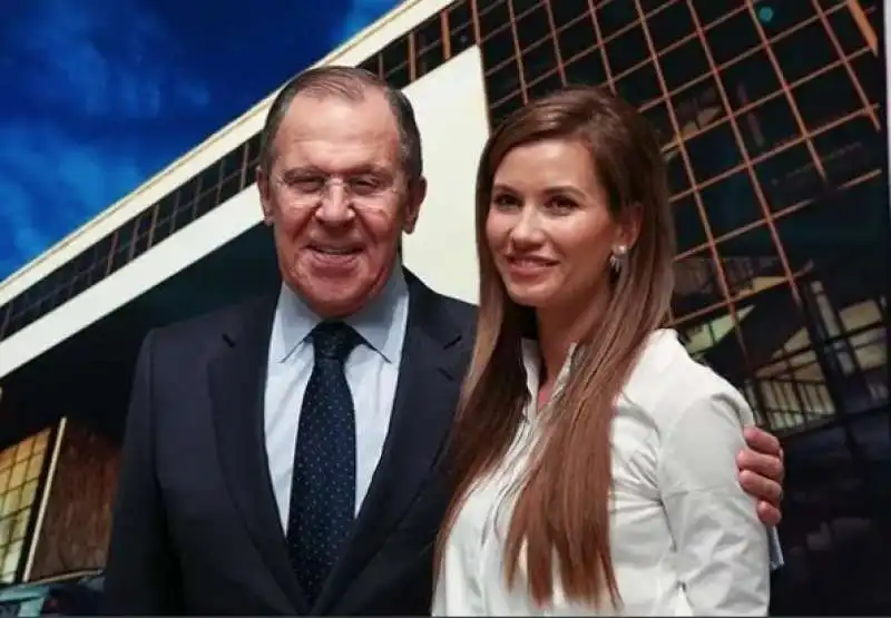 SERGEJ LAVROV CON LA FIGLIA EKATERINA 