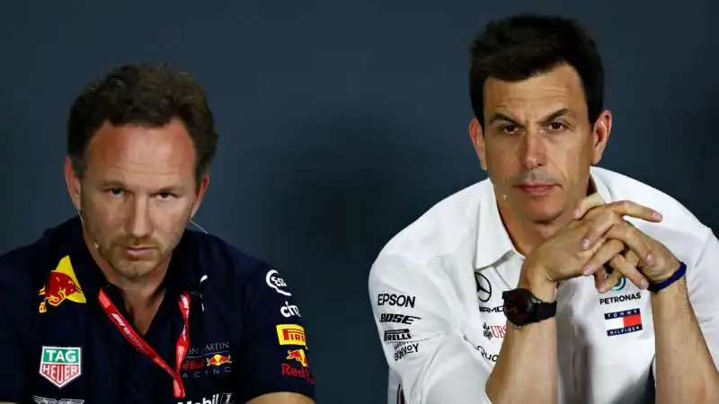 Toto Wolff Christian Horner 