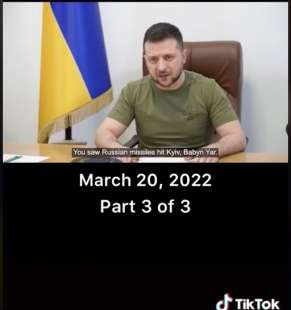 video di guerra e zelensky su tiktok 2