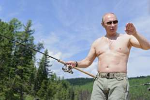 vladimir putin a pesca in siberia