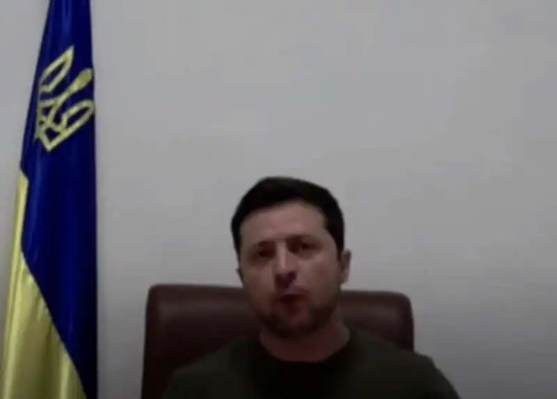 VOLODYMYR ZELENSKY IN VIDEO COLLEGAMENTO CON IL PARLAMENTO EUROPEO 