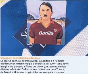 Adesivi con hitler con la maglietta della roma - Dago fotogallery