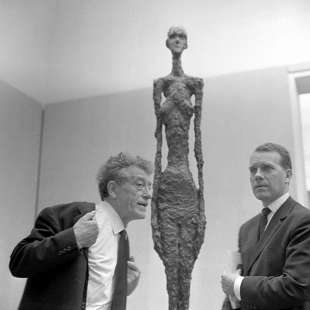 Alberto Giacometti e Erhard Wehrmann alla Biennale di Venezia del 1962