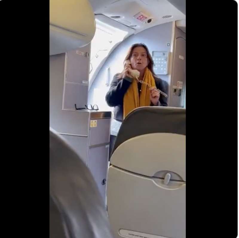 alessia tarquinio sul volo della german airways 1