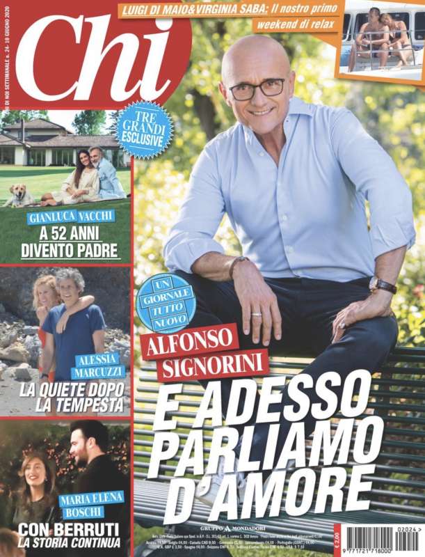 ALFONSO SIGNORINI IN COPERTINA SU CHI - GIUGNO 2020