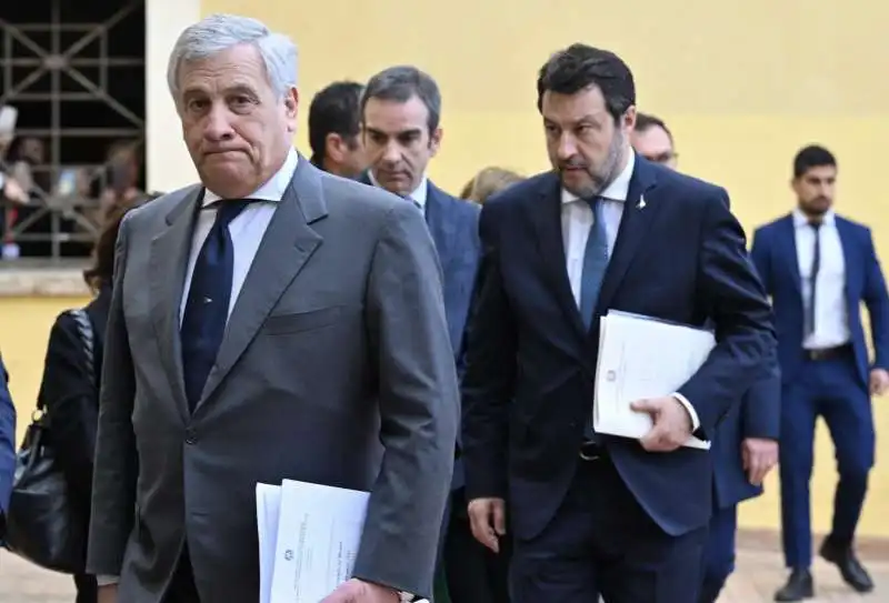  antonio tajani matteo salvini   consiglio dei ministri a cutro 