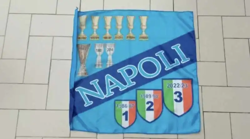 bandiera scudetto napoli 