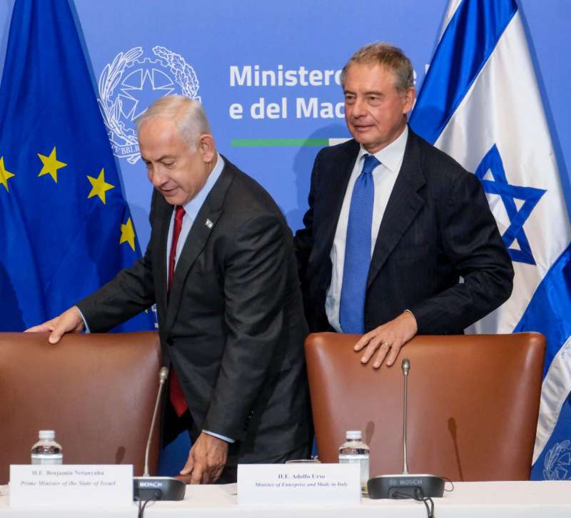 BENJAMIN NETANYAHU A ROMA CON IL MINISTRO ADOLFO URSO