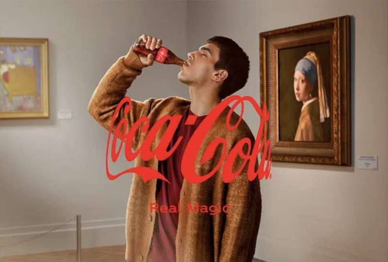 coca cola spot in un museo