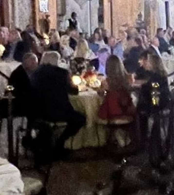 donald trump a cena con melania