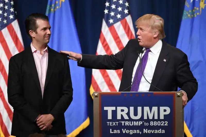 donald trump junior con il padre