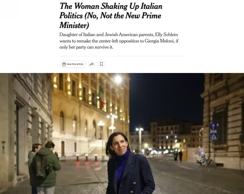 ELLY SCHLEIN SUL NEW YORK TIMES