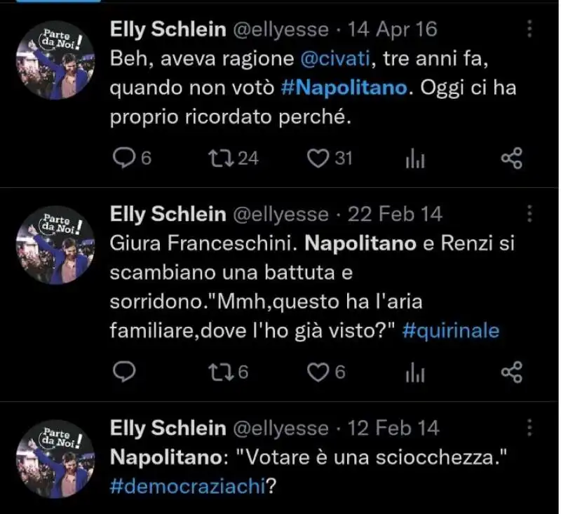 elly schlein vs napolitano