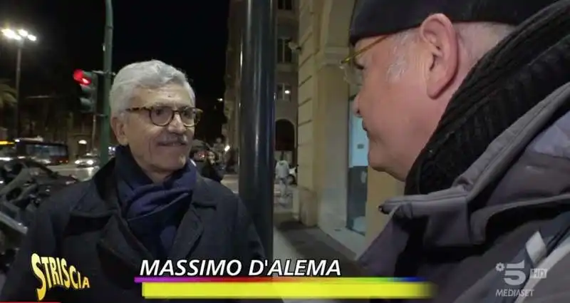 enrico lucci con massimo d alema   prima del film di walter veltroni