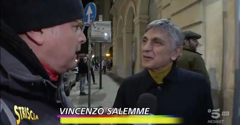 enrico lucci con vincenzo salemme   prima del film di walter veltroni