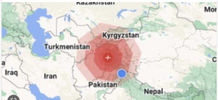 Forte scossa di terremoto tra Afghanistan e Pakistan