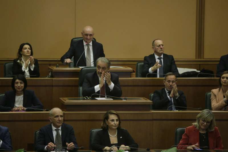 francesco rocca alla prima seduta del consiglio regionale del lazio 5