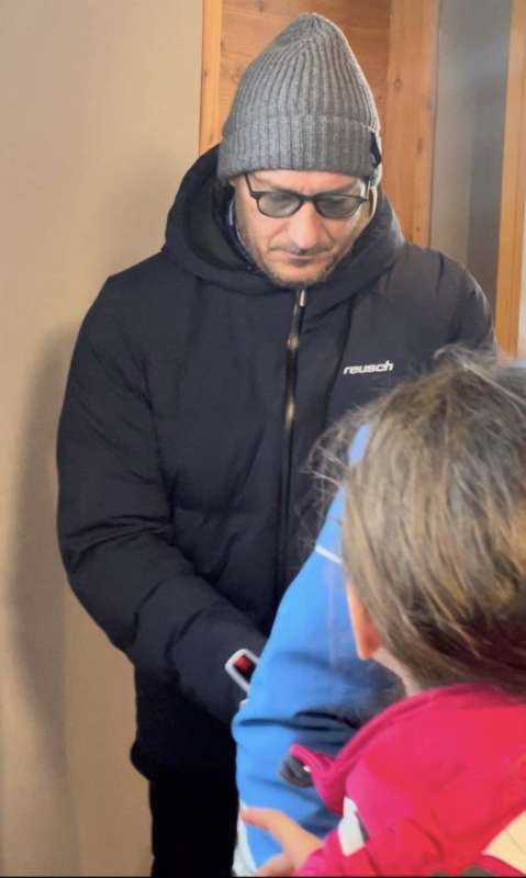 francesco totti a madonna di campiglio FOTO GMT